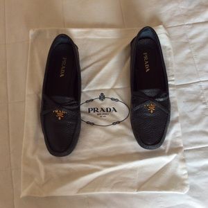 PRADA flat all leather